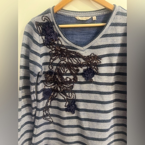 Soft Surroundings womens plus size top size small S bohemian K - Picture 7 of 8